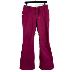Nike Womens Size S Fleece Lined Waterproof Snow Ski Flare Pants 31” Inseam